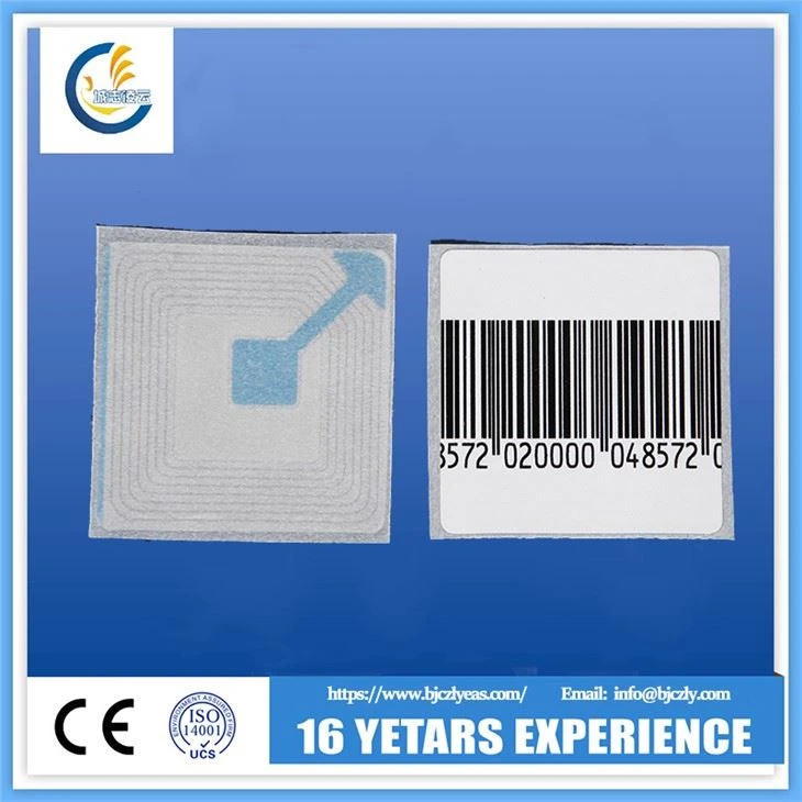 Fasil 8.2mhz 4x4cm Rf Sticker for Supermarket
