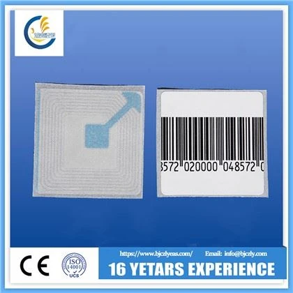 Fasil 8.2mhz 4x4cm Rf Sticker for Supermarket